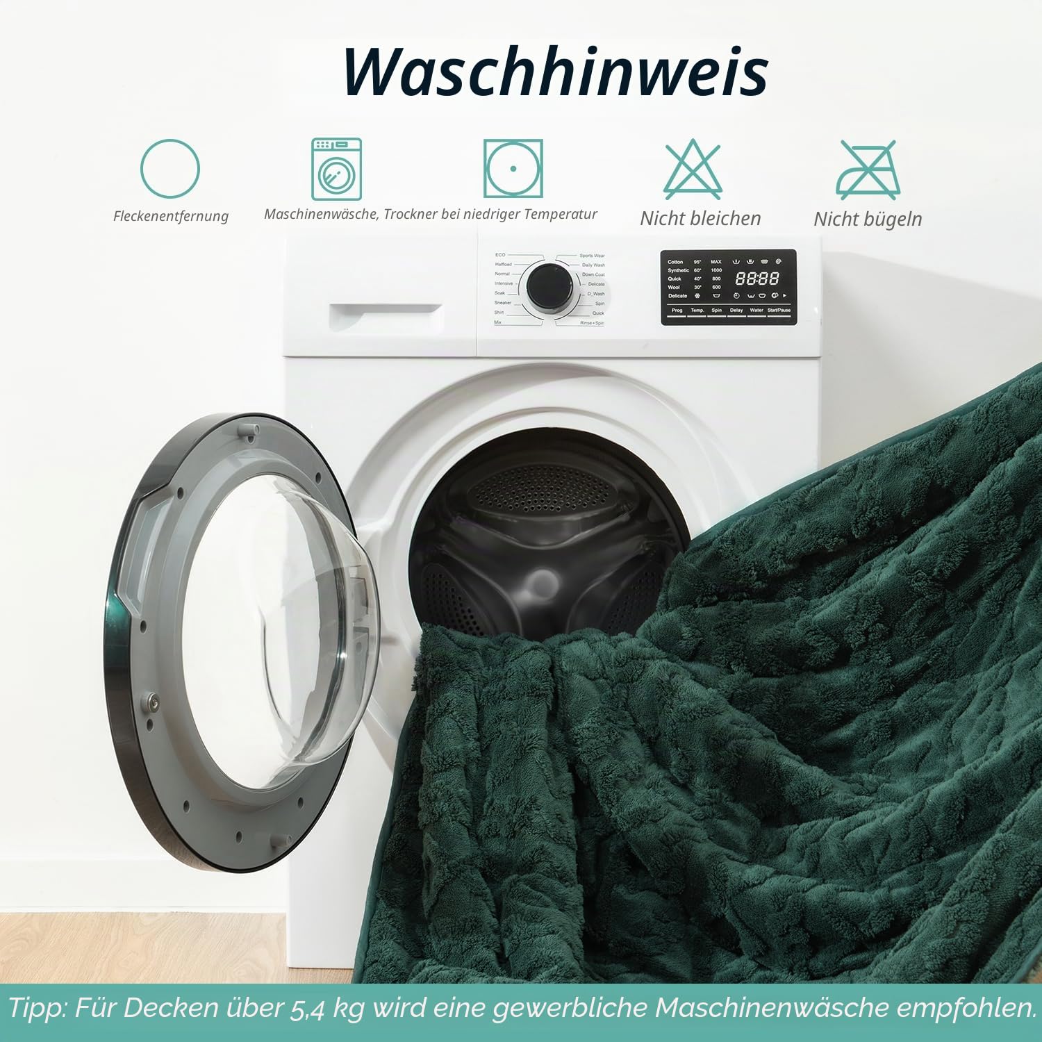 Wemore Gewichtsdecke für Erwachsene, Doppelbettgröße, 9 kg, doppelseitig, weich, flauschig, Jacquard, Sherpa, gewichtete Decken zum Schlafen, gemütliche, flauschige, gestrickte schwere Decke für Couch