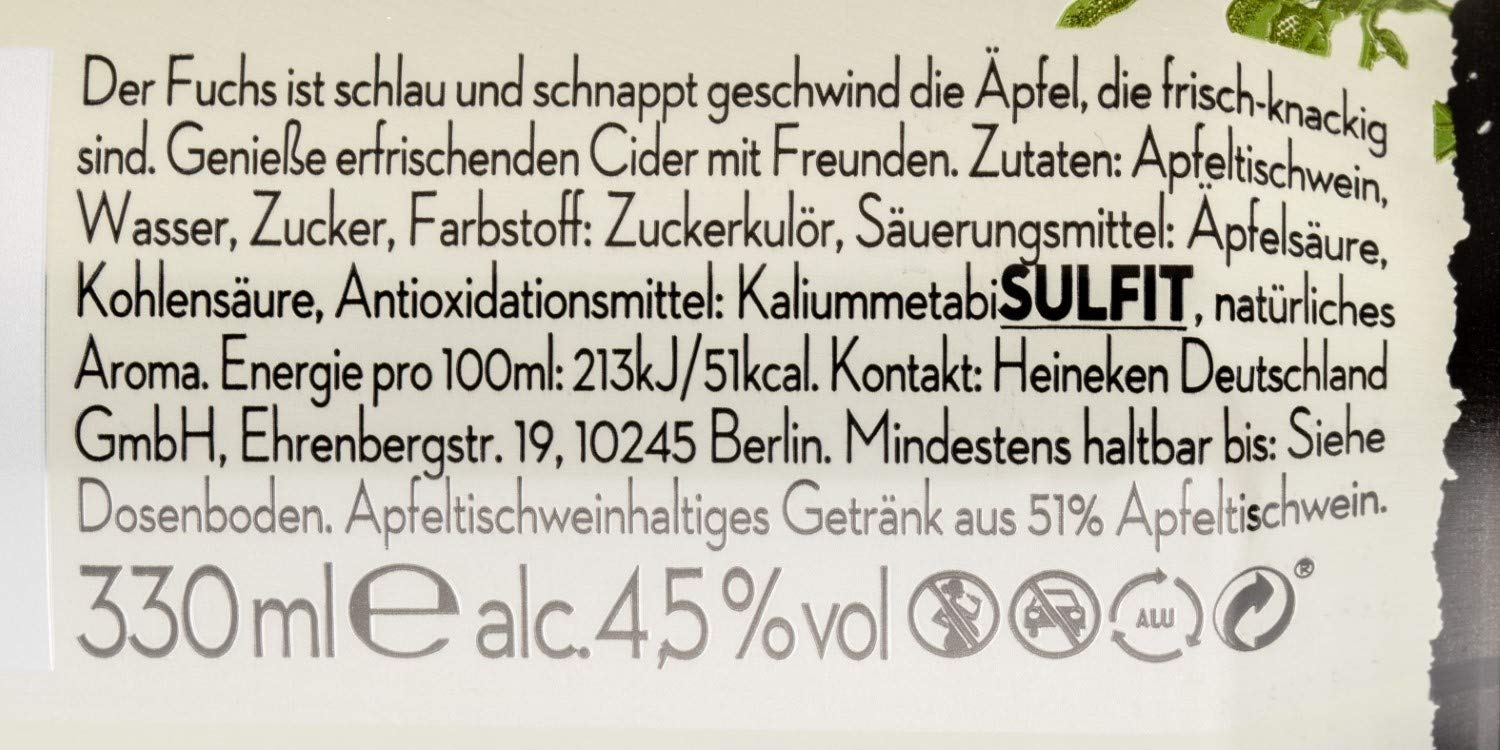 Apfel Räuber Cider EINWEG (24 x 0.33 l)