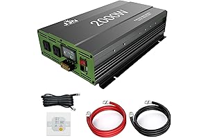 2000W Pure Sine Wave Inverter: Convert DC 12V to AC 110V/120V Power...