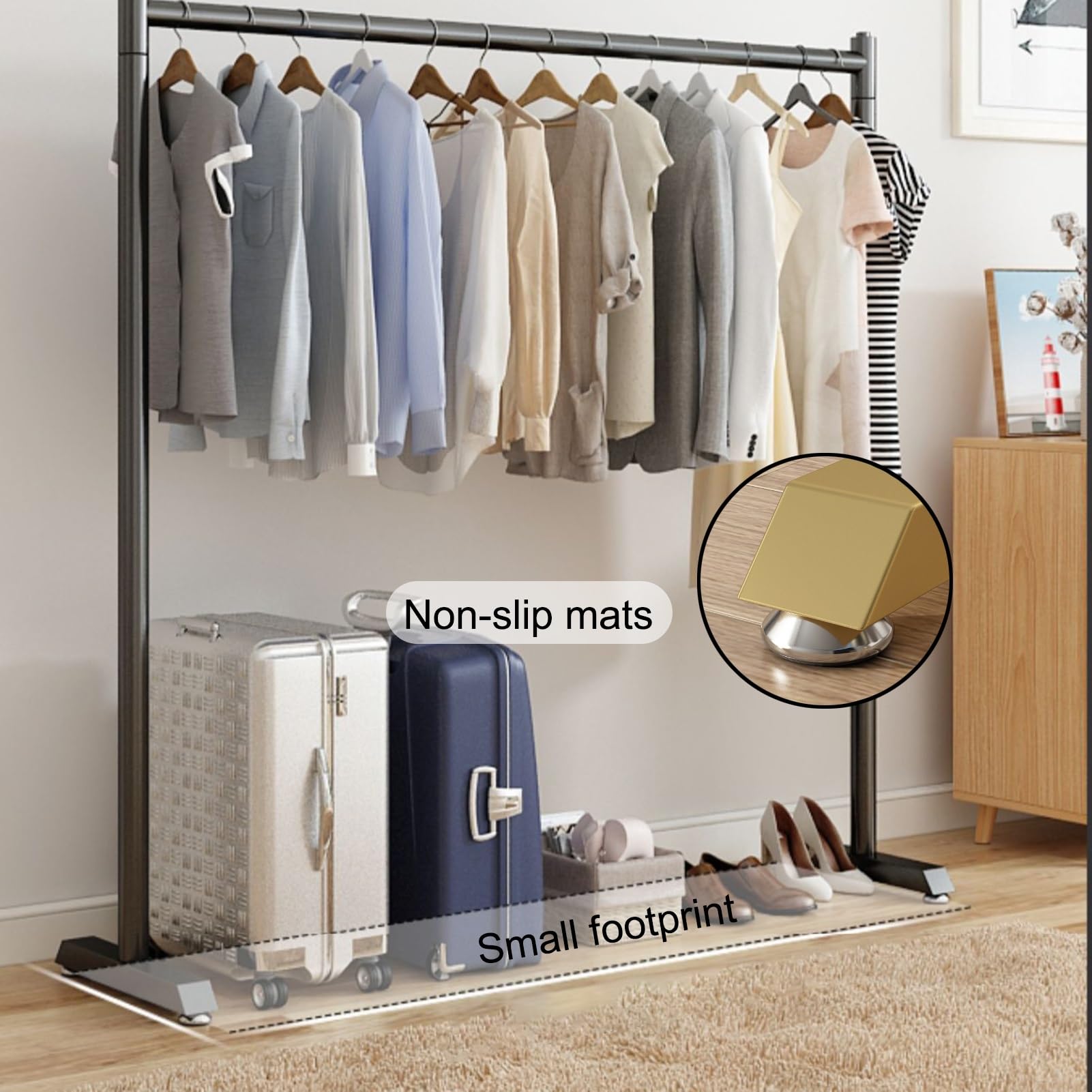 Amazon.com: Metal Garment Rack, Clothes Rack, Clothing Rack