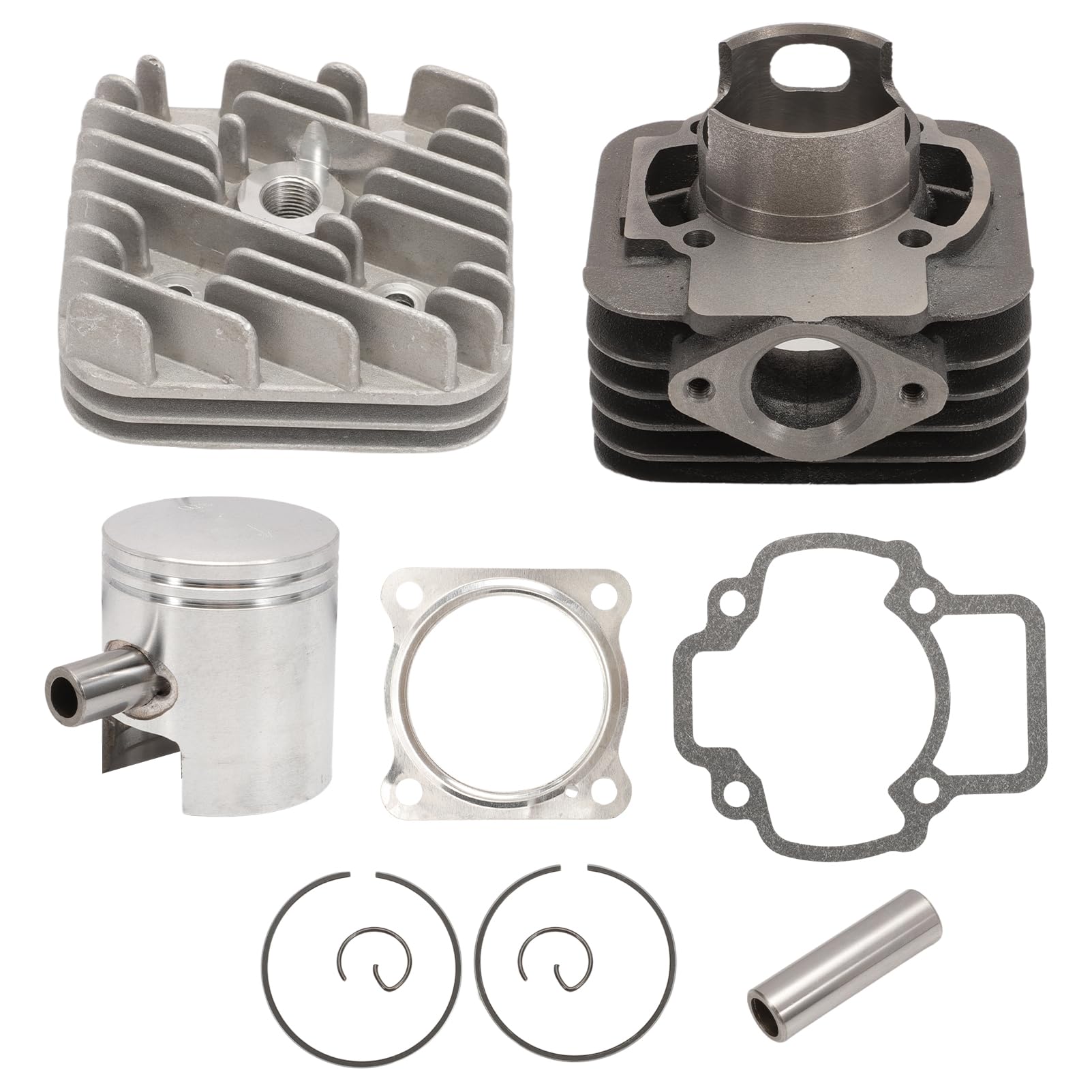Thermo Group 70cc D.48 Minarelli Horizontal Compatible with Pia-G-Gio Zip Fast Rider 50 2t Sp.12 Cast Iron Kt00086 Thermal Group 70cc 6 Travases with Elliptical Exhaust and Head