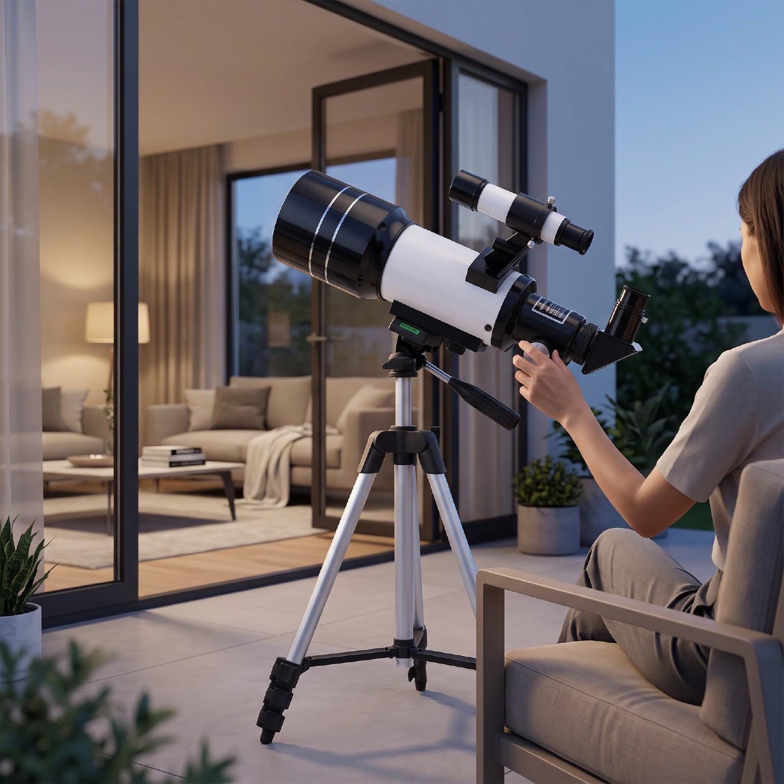 Naroote Teleskop Astronomiczny, Apertura 70 Mm, dla Obserwacji Nieba