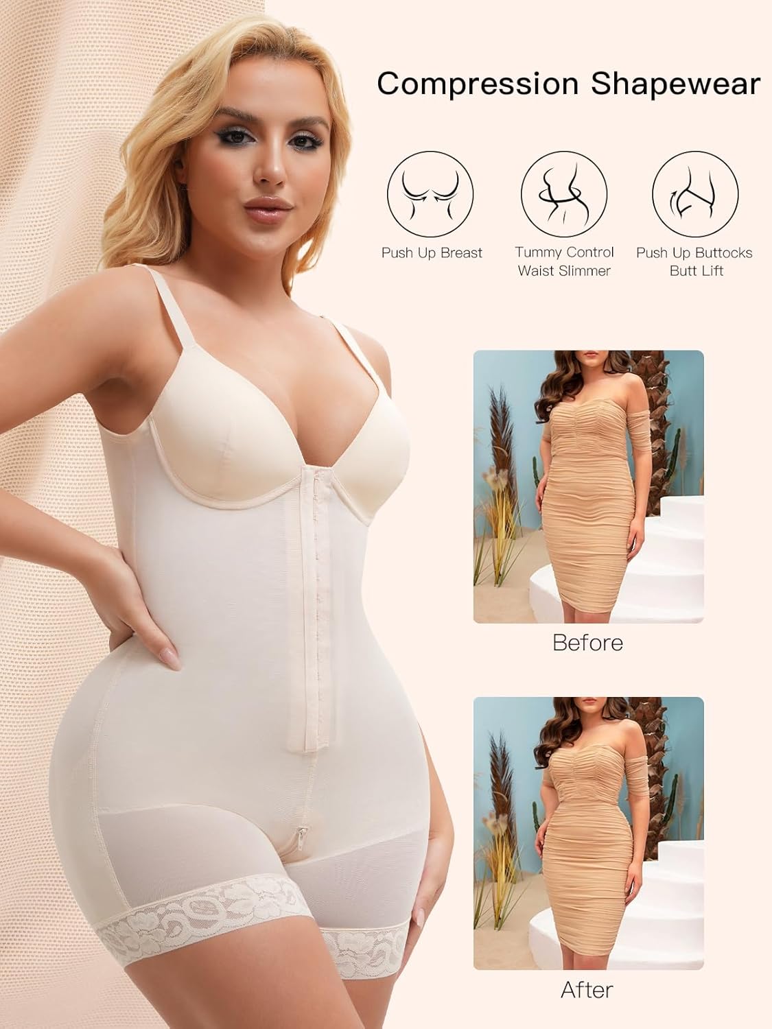 Slimers Fajas Colombianas Shapewear - Postpartum Post Surgery Shape wear - Butt Lifter Tummy Control Body Shaper - Image 4