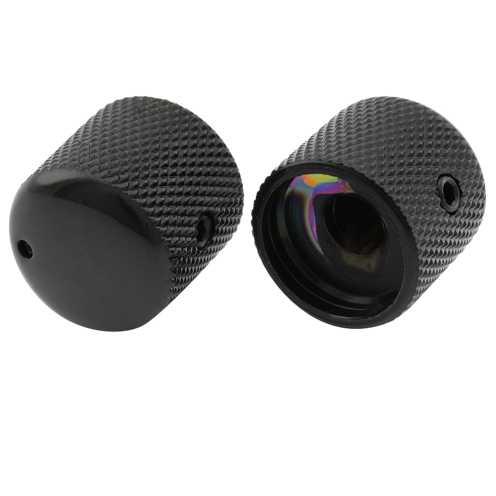 Musiclily Pro 1/4 Pollice Manopole Dome in Acciaio Top Abalone con Vite Fissaggio Montaggio Universale per Chitarra Elettrica o Basso, Dorato (Set di 2 Musiclily Pro 1/4 Pollice Manopole Dome in Acciaio Top Abalone con Vite Fissaggio Montaggio Universale per Chitarra Elettrica o Basso, Dorato (Set di 2