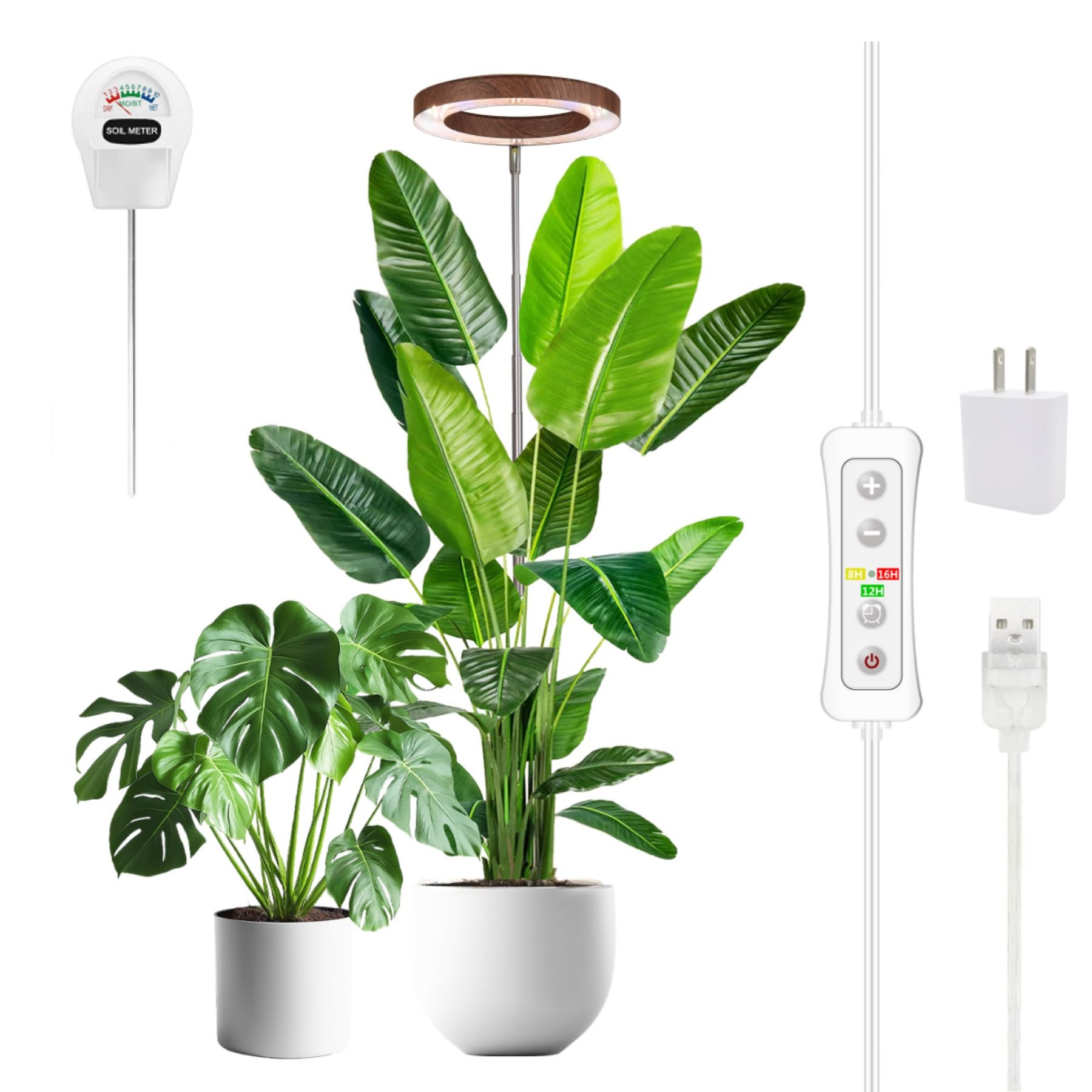 Yadoker Grow Light - Full Spectrum Plant Light -16