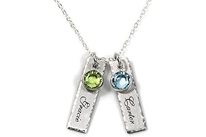 Personalized 2-Child Mothers Necklace: Eternal Connection