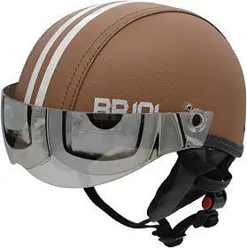 Capacete Coquinho Scooter Elétrica Bike Skate Patinete BR 101 Premium Viseira Silver