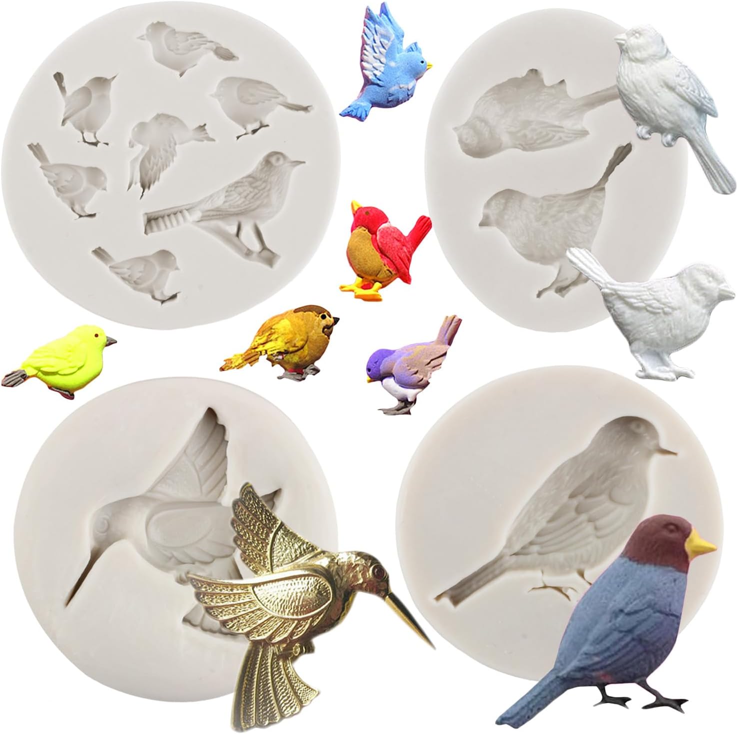 MYPRACS Pilz-Silikonformen – 4-teilig, Hitzebeständig Für Fondant & Schokolade