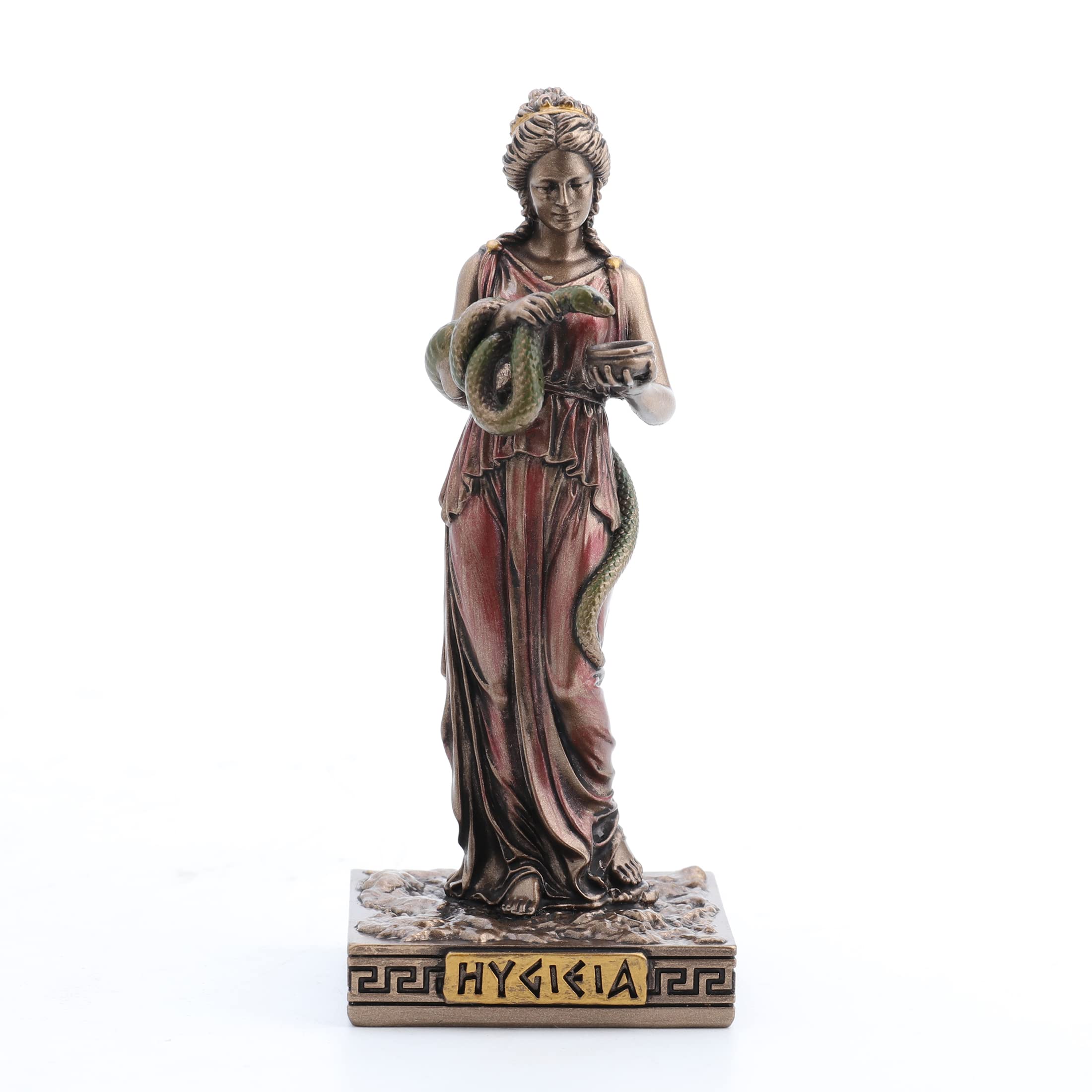 Veronese Design Hygieia Greek Goddess of Health Resin Hand Painted Miniature Figurine Black WU78033AP