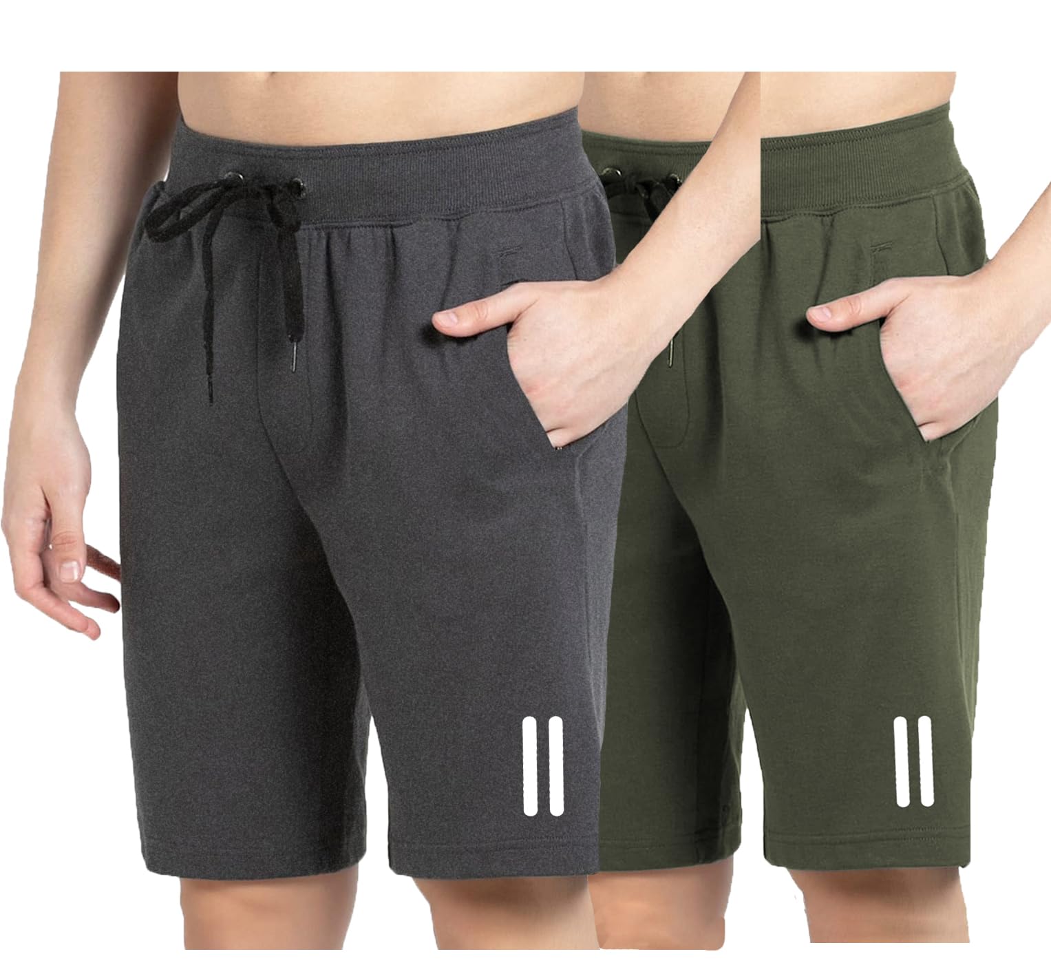 West Gate Clothing Plus Sizes Men's Cotton Knee Length Shorts | Casual and Night Wear Mens Shorts | A1-picture-46