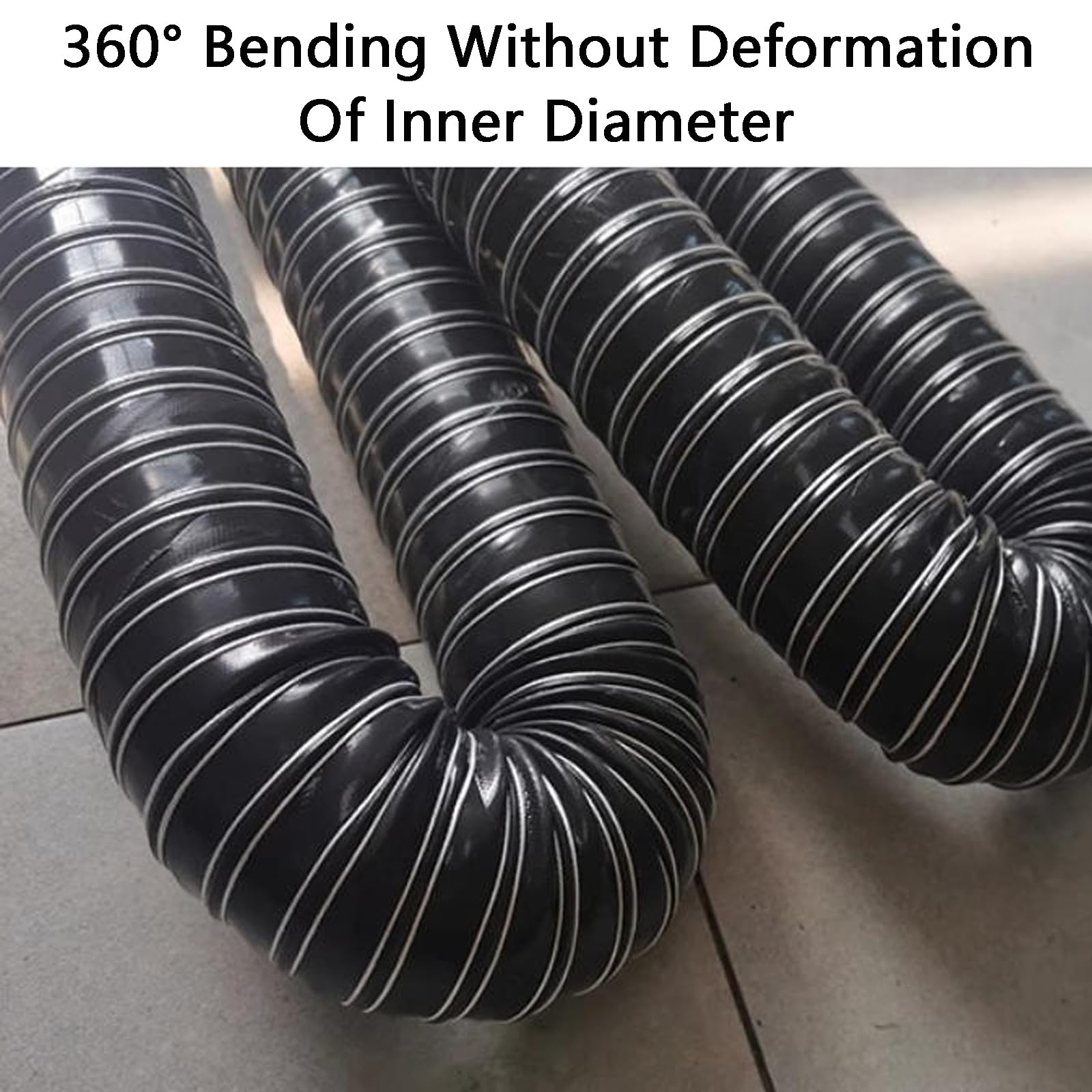 Manguera De ExtraccióN Flexible​,Tubo Flexible De Salida De Aire,Tubo Secadora Universal,Tubo Extractor De Aire Acondicionado,Conducto De Aire De Silicona Resistente Al Calors
