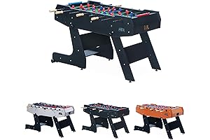 KICK Majesty 55" Folding Foosball Table (Jet Black)