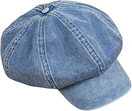 Perfeclan Damen Ballonmütze Schirmmütze Sommerhüte Kappe Barett Baskenmütze Newsboy Cap Vintage Maler Mütz Bakerboy Mütze Schiebermütze Cabbie-Mütze mit Schirm für Alle Jahreszeiten