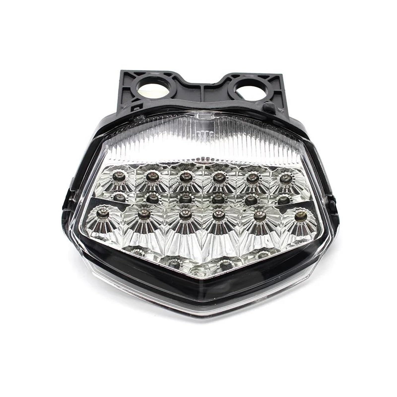 Feu Stop Feu Arrière Intégré pour Moto, Feux Stop, Clignotants, Indicateurs, Lampe pour K&awasaki pour Ninja 250 250R 2008-2012 Clignotants(Clair)