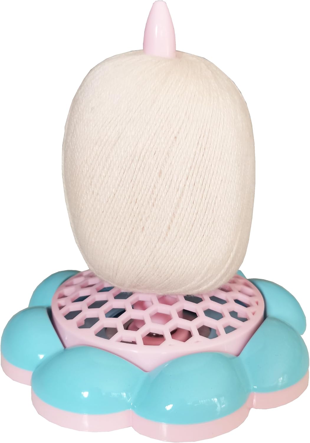 HONEYSEW Yarn Holder Stand for Crocheting, Non-Slip Yarn Ball Holder Dispenser for Knitting, Yarn Spindle Storage Organizer (Pink)
