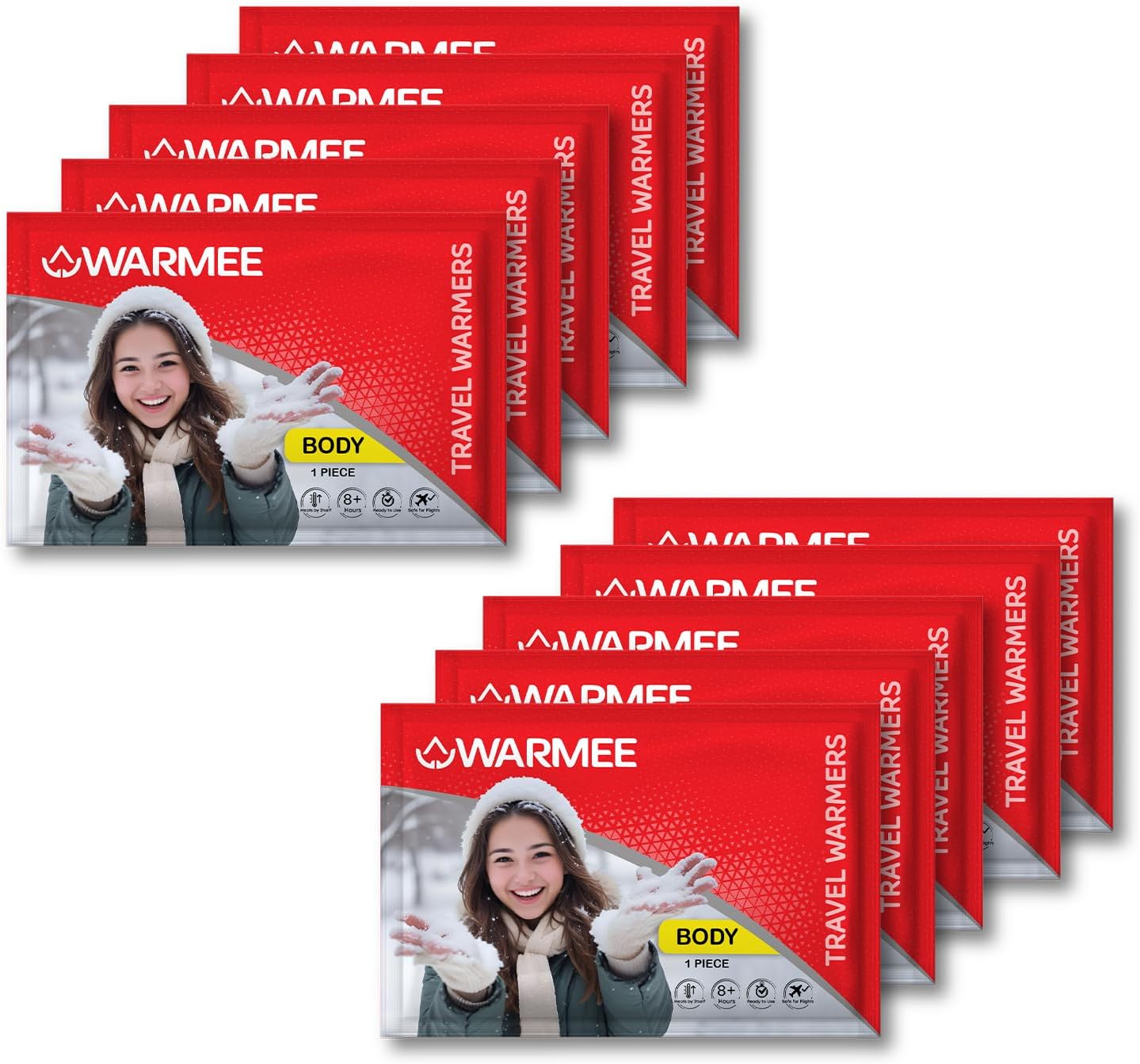 WARMEE Body Warmers (Pack of 10) - Air Activated