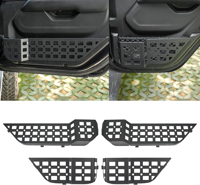 Kit com 4 Bolsas Organizadoras para Portas Jeep Wrangler JL JLU 2018–2025 e Gladiator JT 2020–2025 DXGTOZA
