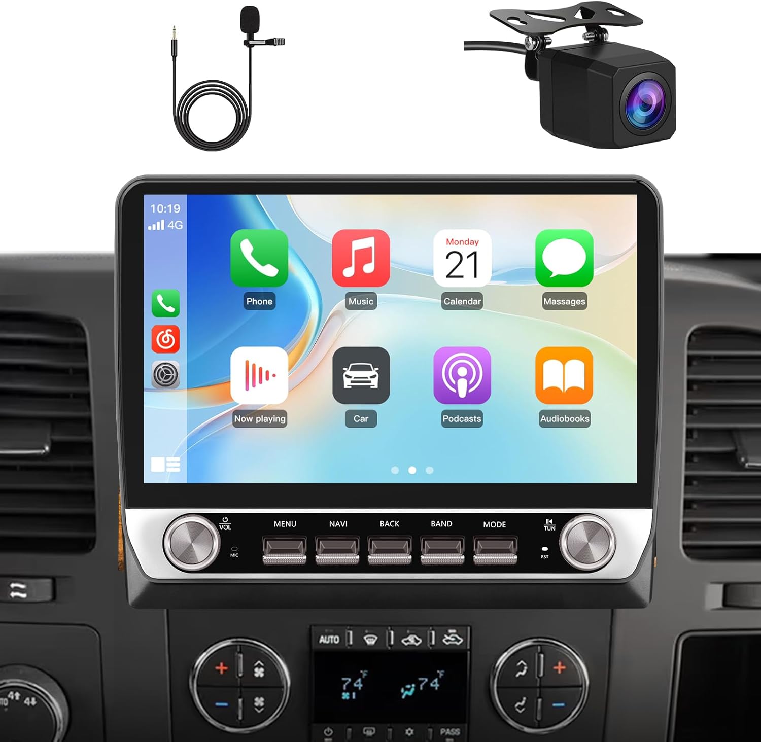 AWESAFE 11.5 inch Car Radio Stereo for Chevy Chevrolet Silverado Tahoe Equinox GMC Sierra Yukon 2007-2013 with CarPlay Android Auto