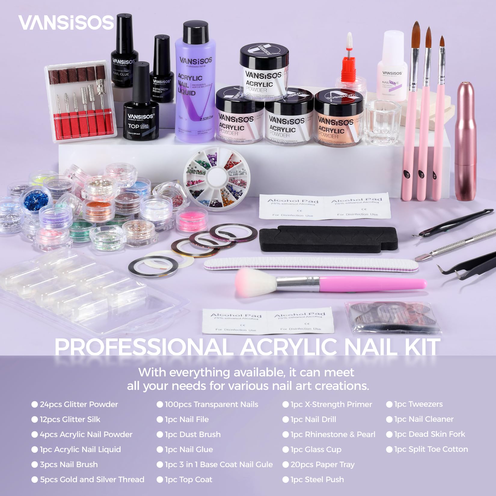 Amazon.com: Professional Beginner's Nail Kit with Drill: Complete