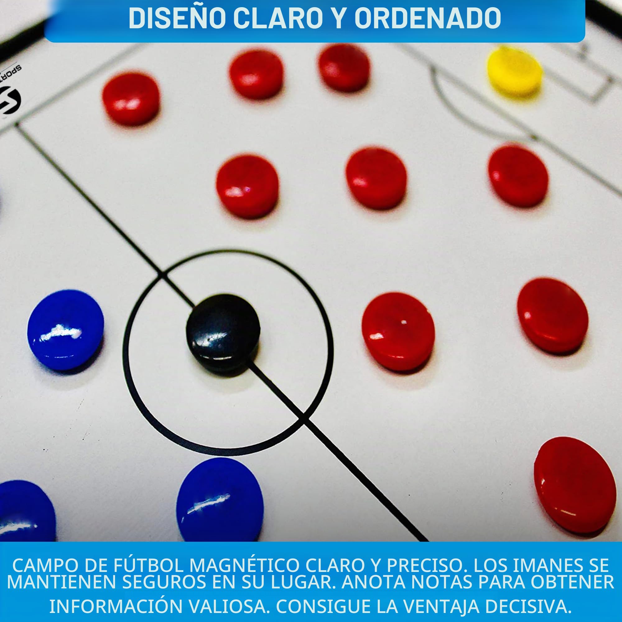 Carpeta Táctica Plegable para Entrenamiento de Fútbol