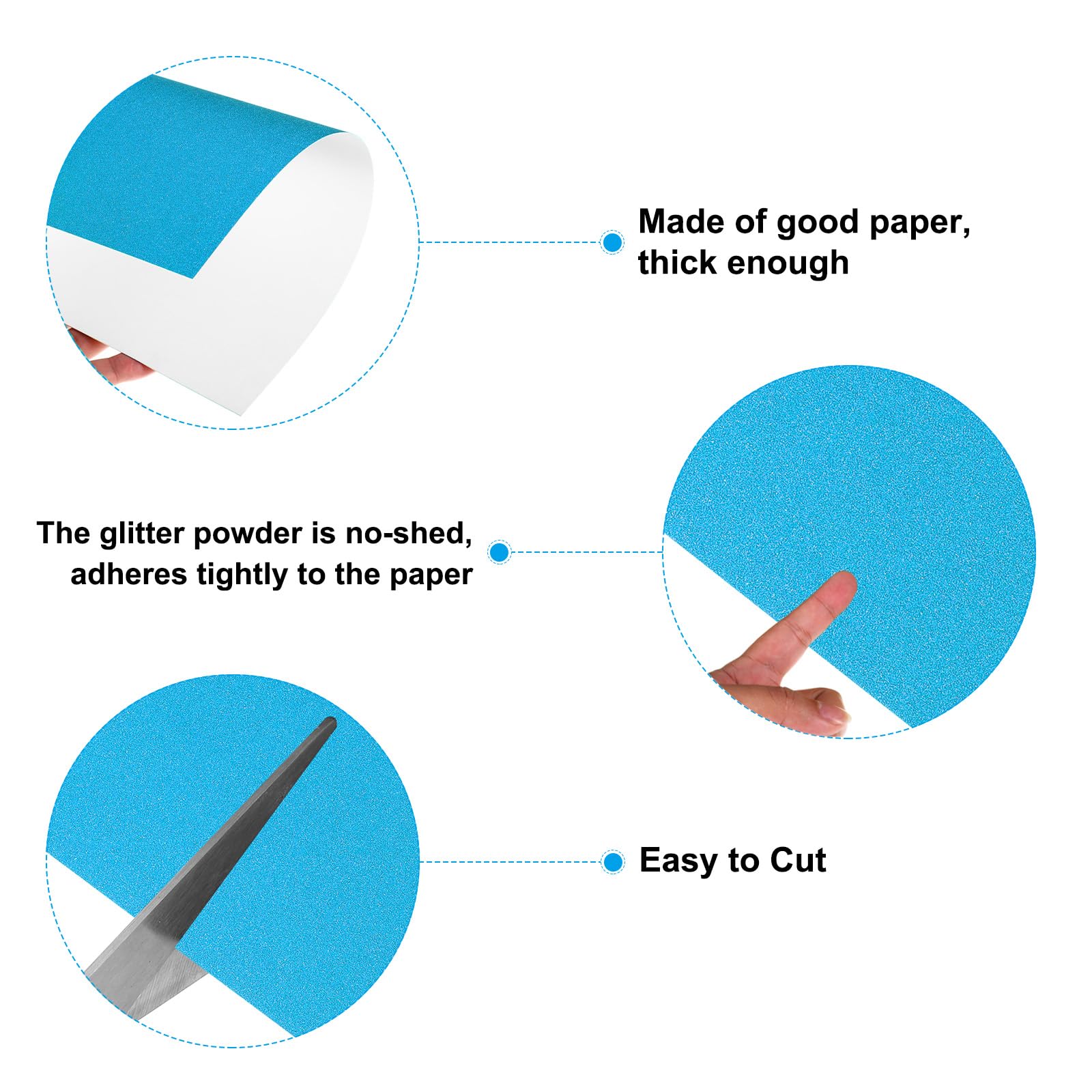 PATIKIL 8.5x11 Glitters Cardstock - Image 3