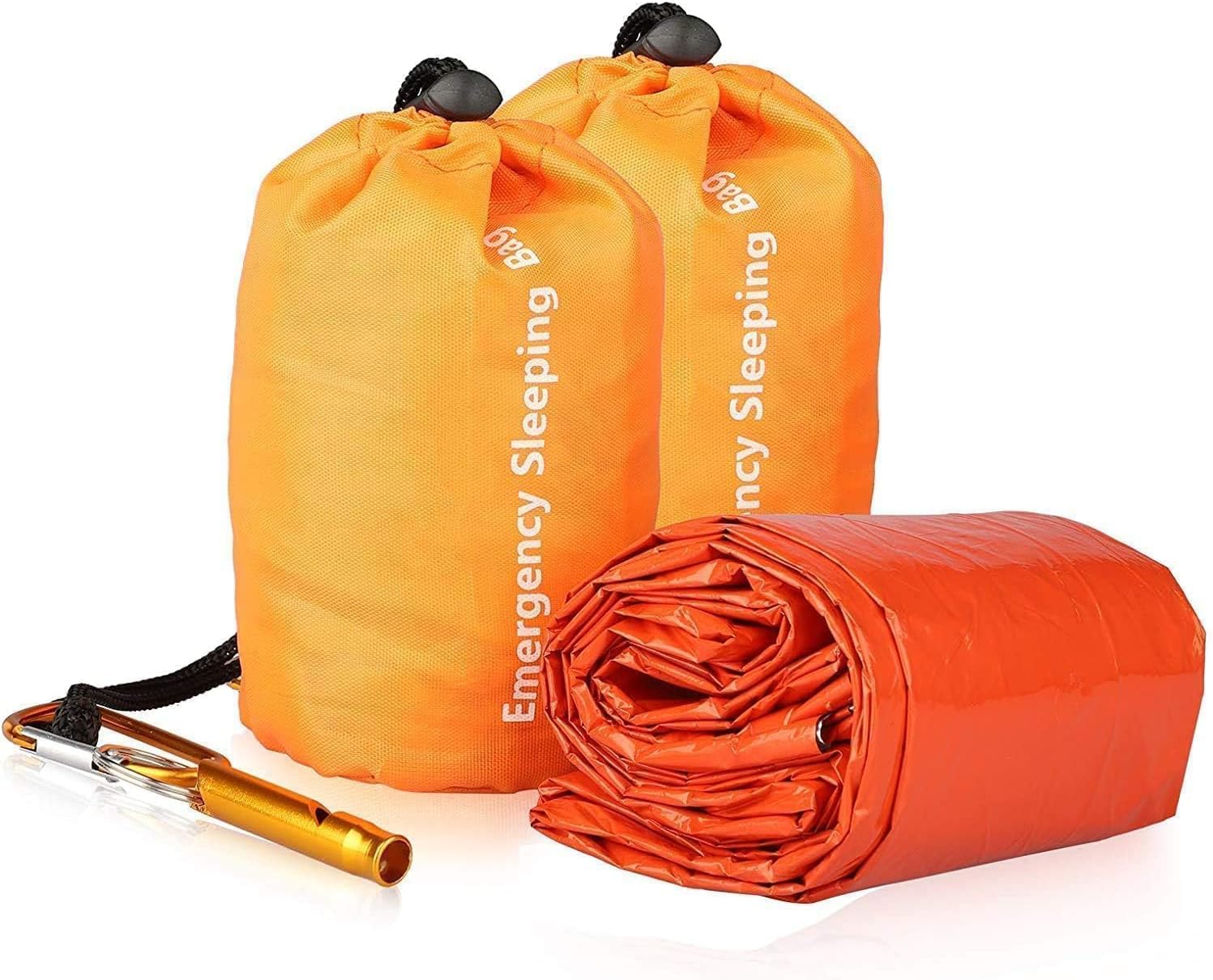Thermal emergency blankets set