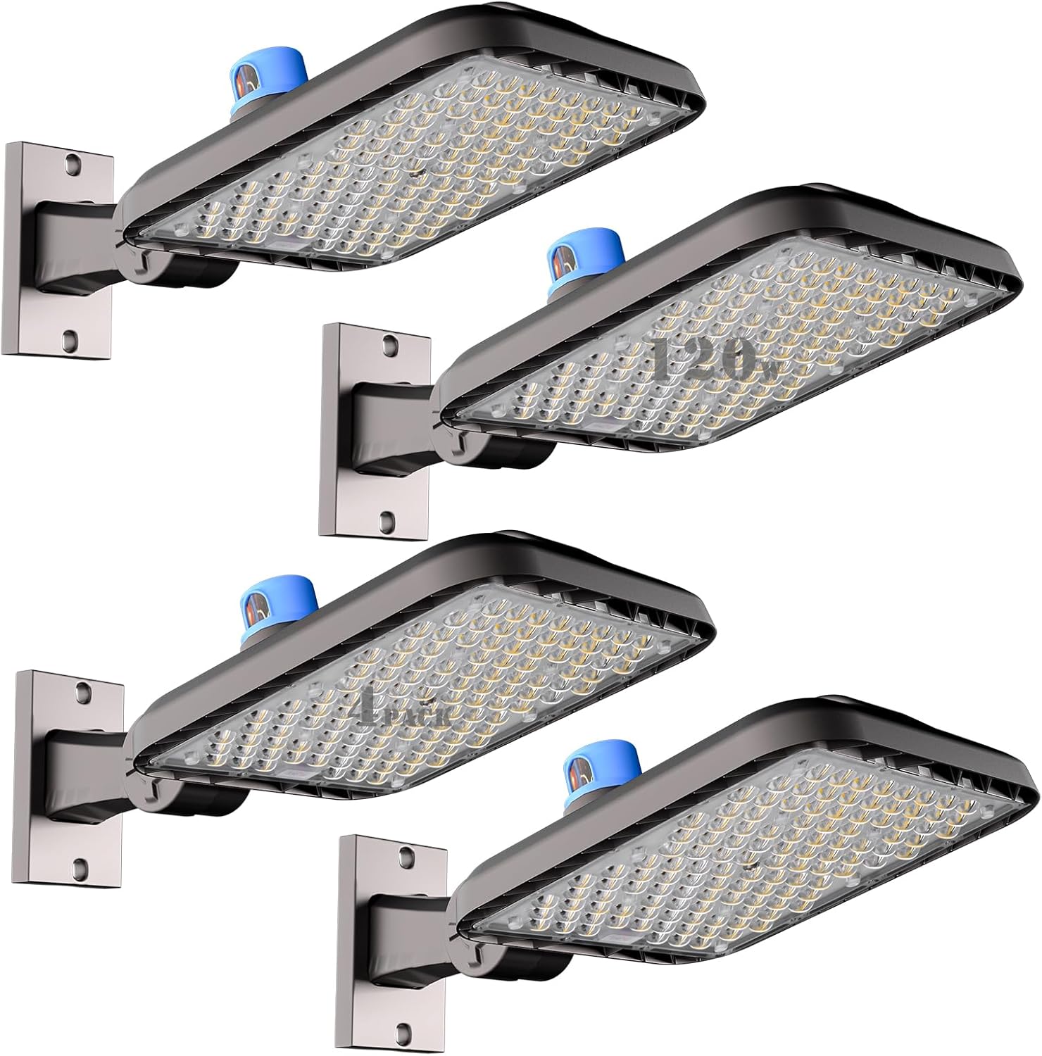 Lightdot 120W LED Parking Lot Light (16800lm Eqv 500W HPS) 5000K Arm Mount LED Pole Light, Dusk to Dawn Outdoor Area Lighting for Parking Lot/Outdoor Sports Stadium -4 Pack 120W ARM || 4Pack