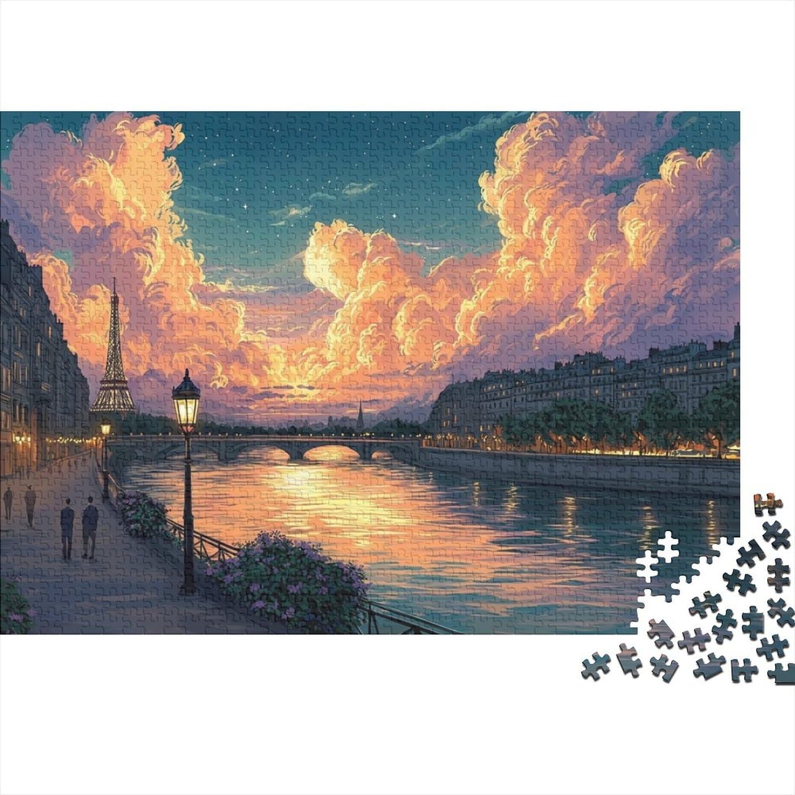 Mini puzzle para adultos de 1000 piezas con encaje perfecto de papel 8