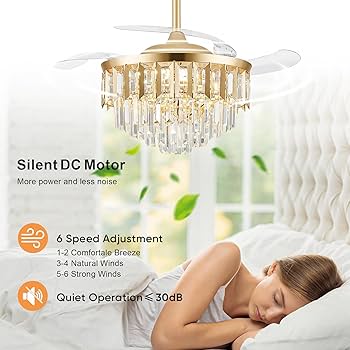 ♡y♡ Amazon.com: TXCSLY Retractable Ceiling Fan, 42 Inch