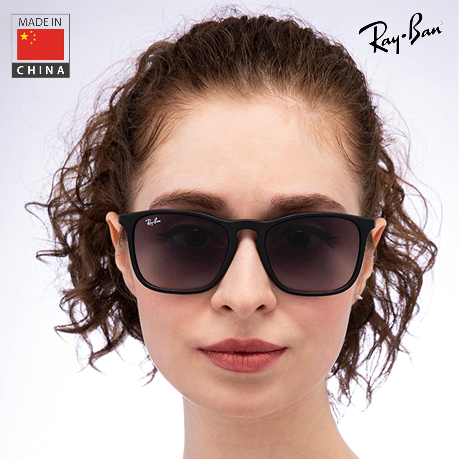 Ray-Ban RB4187 CHRIS Square Shaped Sunglasses for Men & Women with Official RAYBAN Eyewear Kit - Image 7
