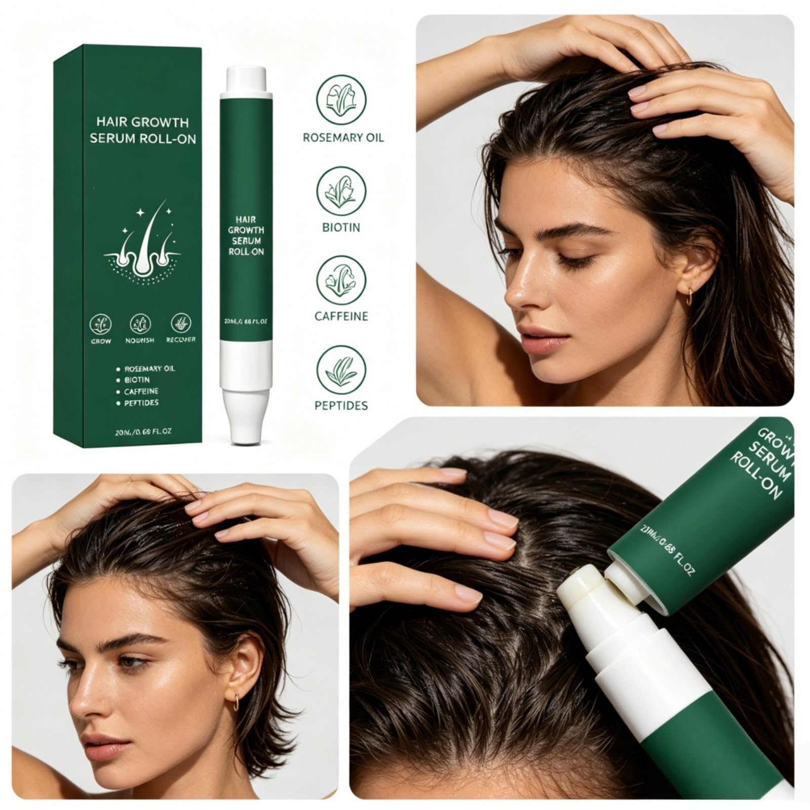 Rosmarin-Haarserum – Haarpflege-Lösung für Haare, Rosmarin-Extrakt, Aloe Pflanzenöl, stärkt das Haarwachstum