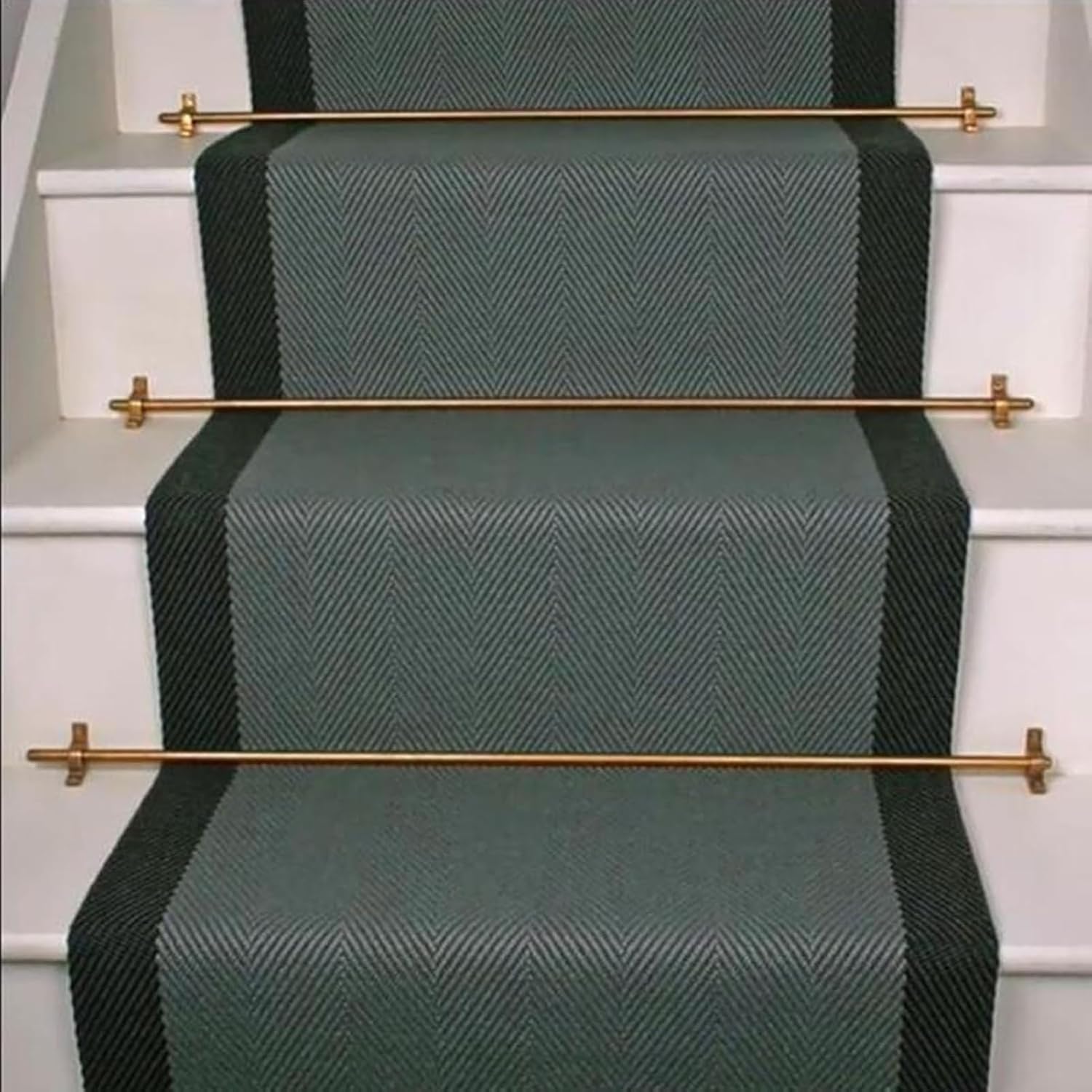 Dia 16mm, 1-16 Pack Carper Rod Stair Carpet Fixator for Stairs Inside, Apartment Stairs/Theaters/Concert Halls, Easily Removable Stair Rods for Carpet Runners(12pcs,71cm(28in))