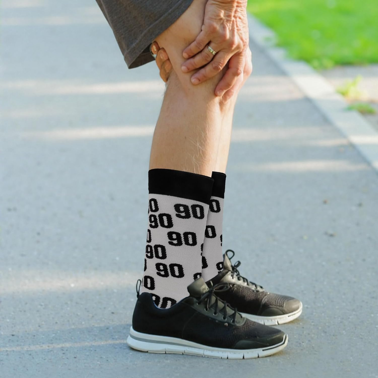 90th Birthday Gifts for Men, 90 Year Old Birthday Gift Socks Christmas Fathers Day Valentines Gifts Present for Male Dad Father Grandpa Teacher Friend Brother - Image 7