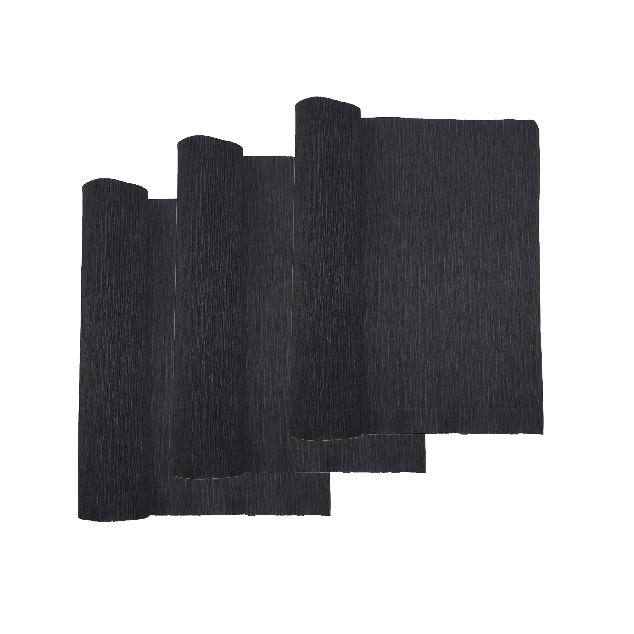 Papier crépon noir pour fleurs artificielles et travaux manuels faciles