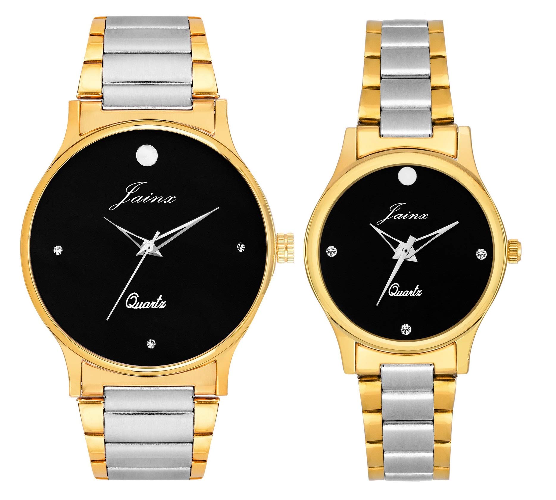 jainx Stainless Steel Unisex-Adult Black Dial Premium Analog Watch For Couple - Jc444, Band_Blue (B07F1TMBW1) Amazon Price History, Amazon Price Tracker