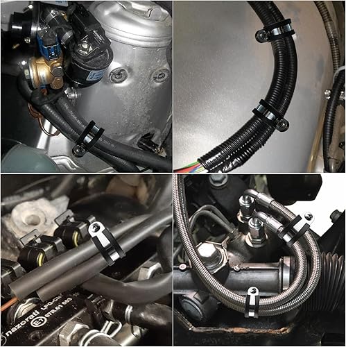 Miniatura 5 de 20 abrazaderas de cable de acero inoxidable 304 de 1 pulgada, abrazadera de tubo aislada acolchada de goma R, abrazaderas resistentes de tubería de