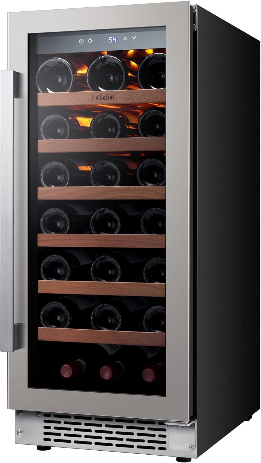 Ca'Lefort 15 Inch Wine Cooler Refrigerator, Upgraded Wine