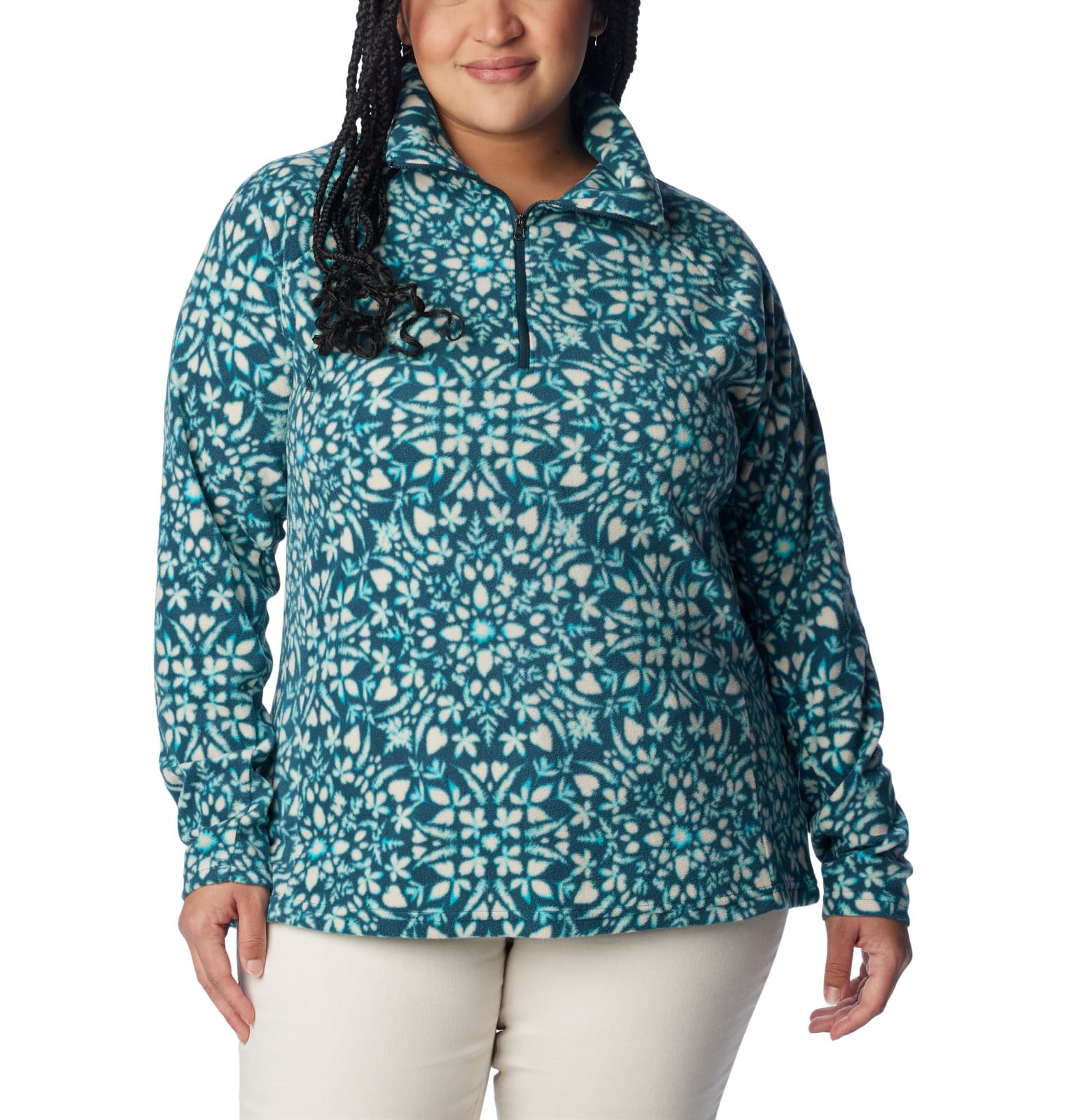 Columbia Women's Glacial Iv Print Half Zip Pullover Sweater
