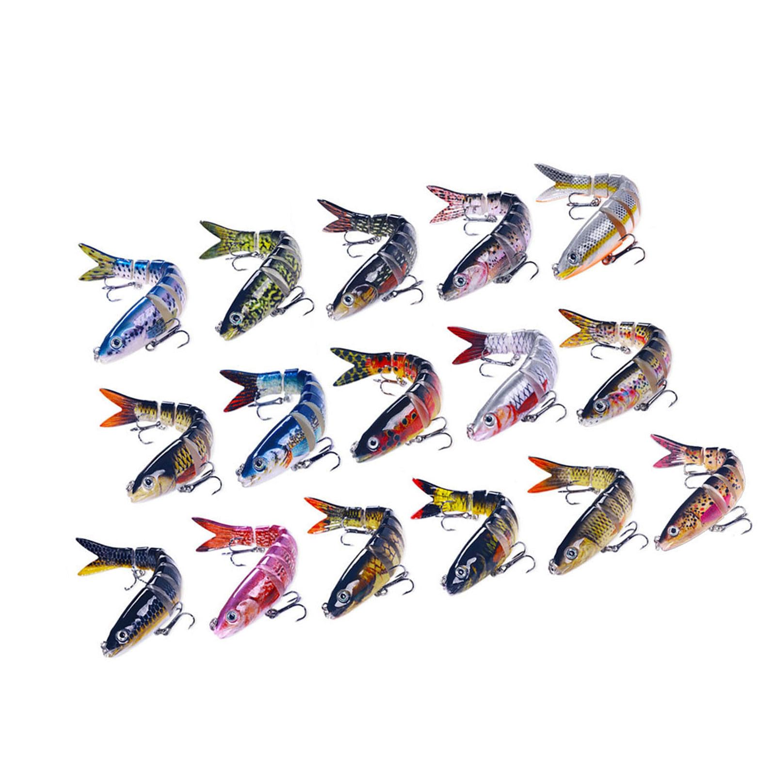 Leurre de pêche artificielle 3D Swimbait Wobbler Plusieurs Sections Pêche Appâts de pêche en eau salée Leurre Wobblers