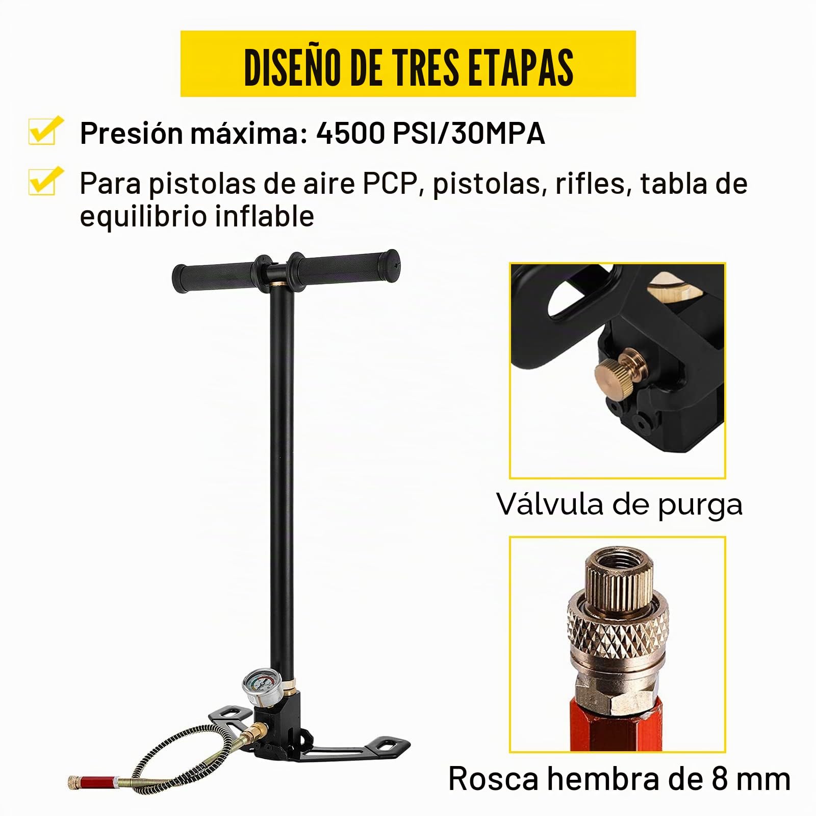 Bomba de pie trifásica de Columna Bomba Inflable de Aire