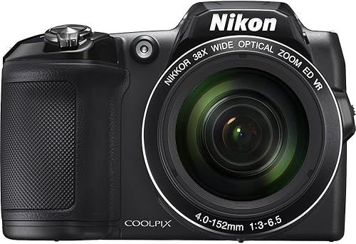 Nikon COOLPIX L840 Cámara digital con zoom óptico de 38x y Wi-Fi incorporado (negro) (renovado)