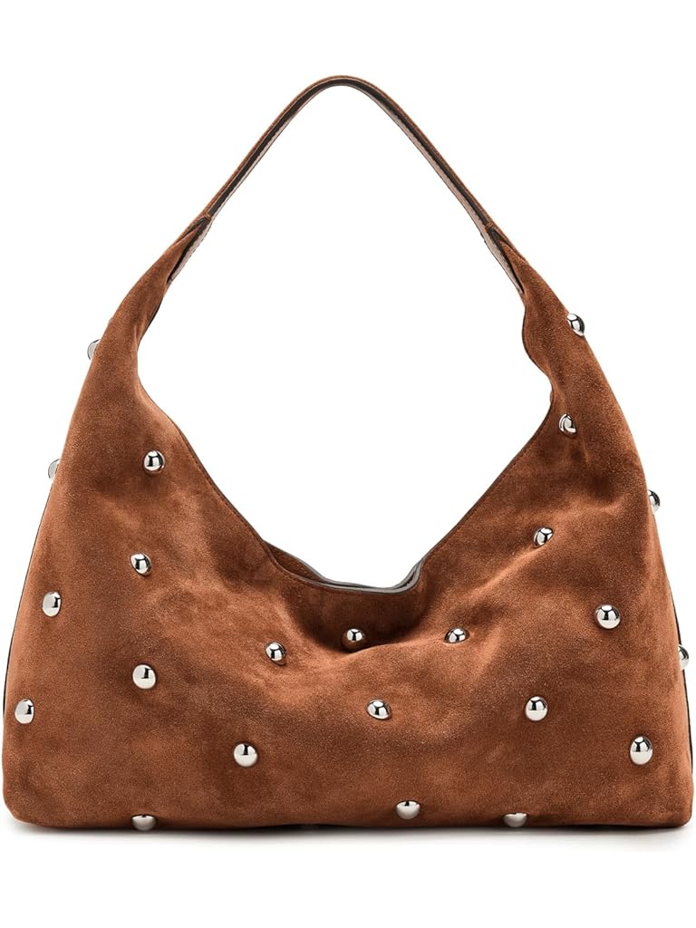 Madewell Suede Slouchy Shoulder Bag-Stud