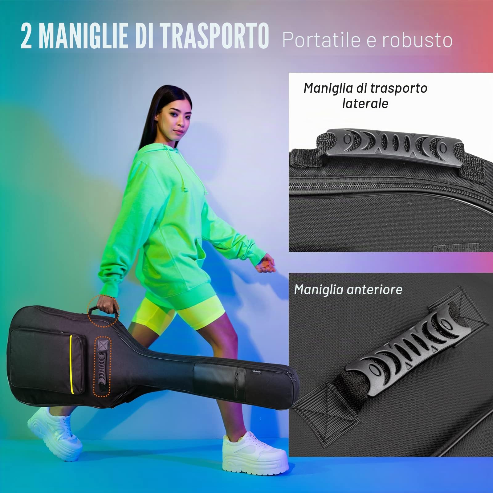 CAHAYA Borsa per Basso Elettrico Antipolvere Custodia per Basso Elettrico per Spartiti o Libri Musicali