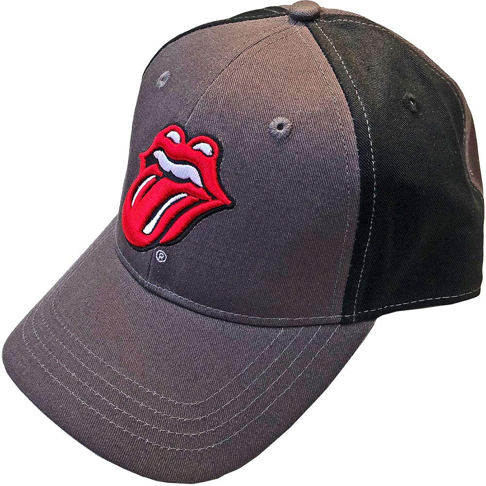 Paradiso Clothing Unisex Grey/Black The Rolling Stones Classic Tongue Charcoal Snapback