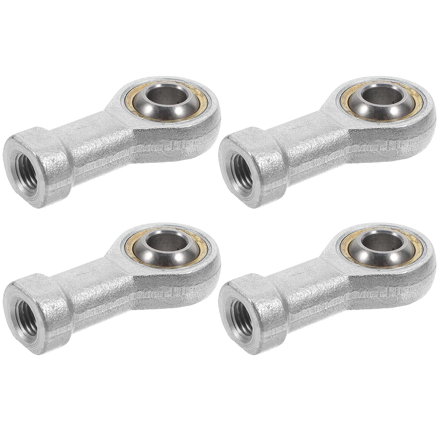 Generic 4pcs M10x1.25 Metal Fish Eye Rod End Bearing with Internal Thread Heavy-Duty Radial Joint Bearing for Rod End Assembly Industrial Threaded for Power Transmission