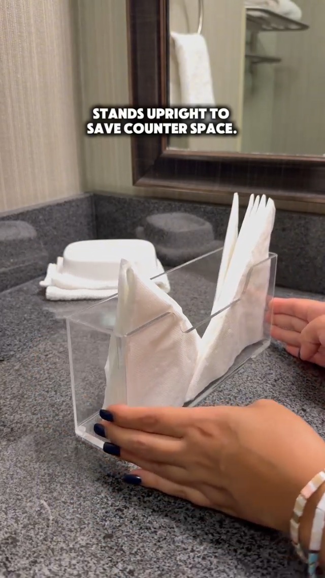 Amazon.com: Kordory Acrylic Guest Towel Holder for Bathroom, Clear