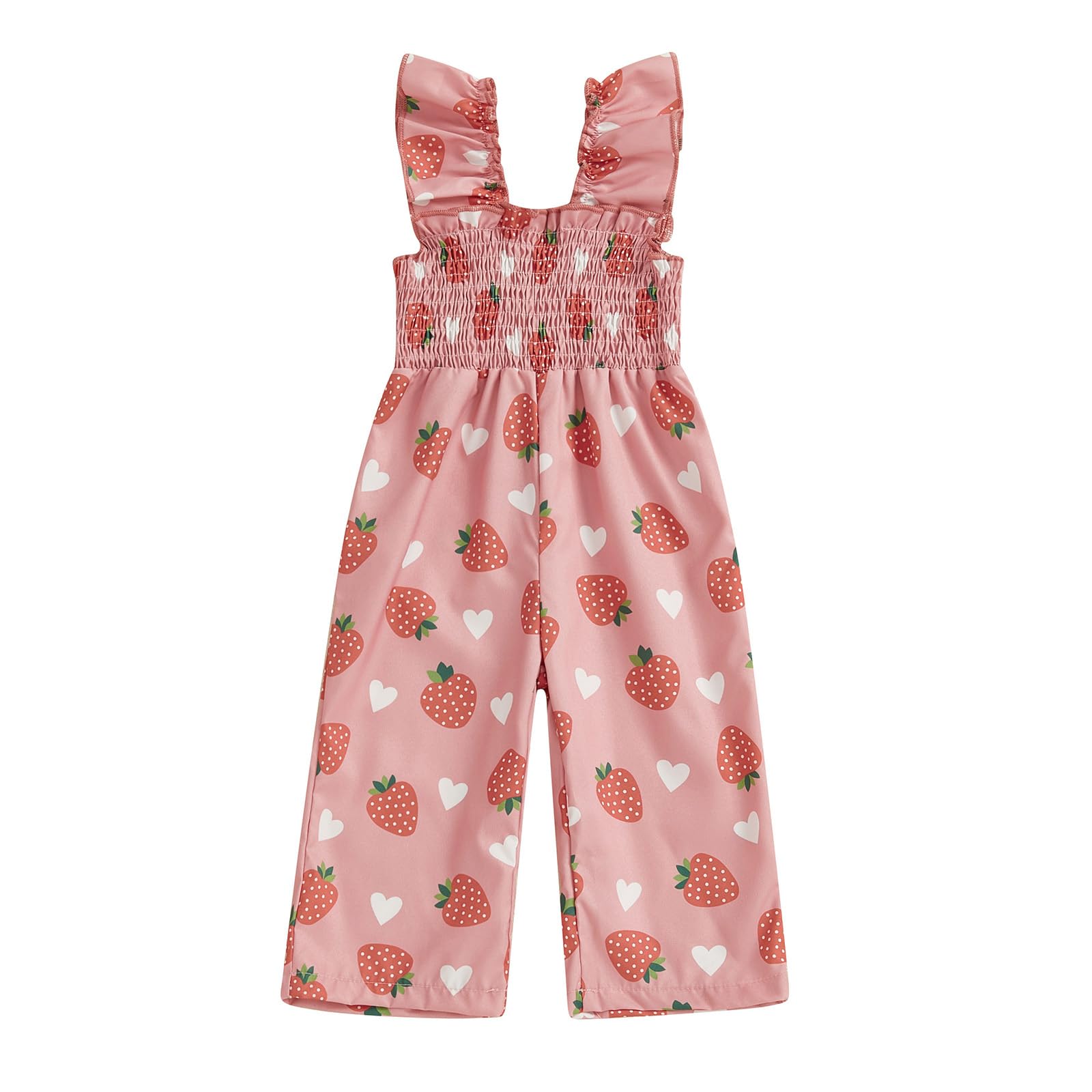 Infant Kids Summer Clothes Toddler Baby Girl Romper Jumpsuit Overall Pants Sleeveless Ruffle Halter One Piece Outfit