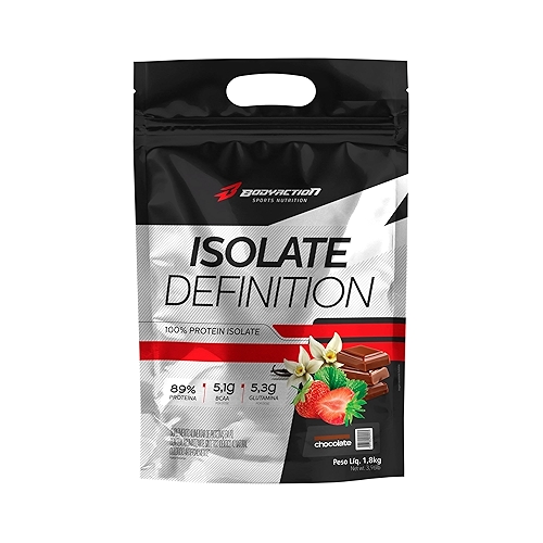 Whey Protein Isolado Isolate Definition 1,8Kg Sabor Chocolate Bodyaction
