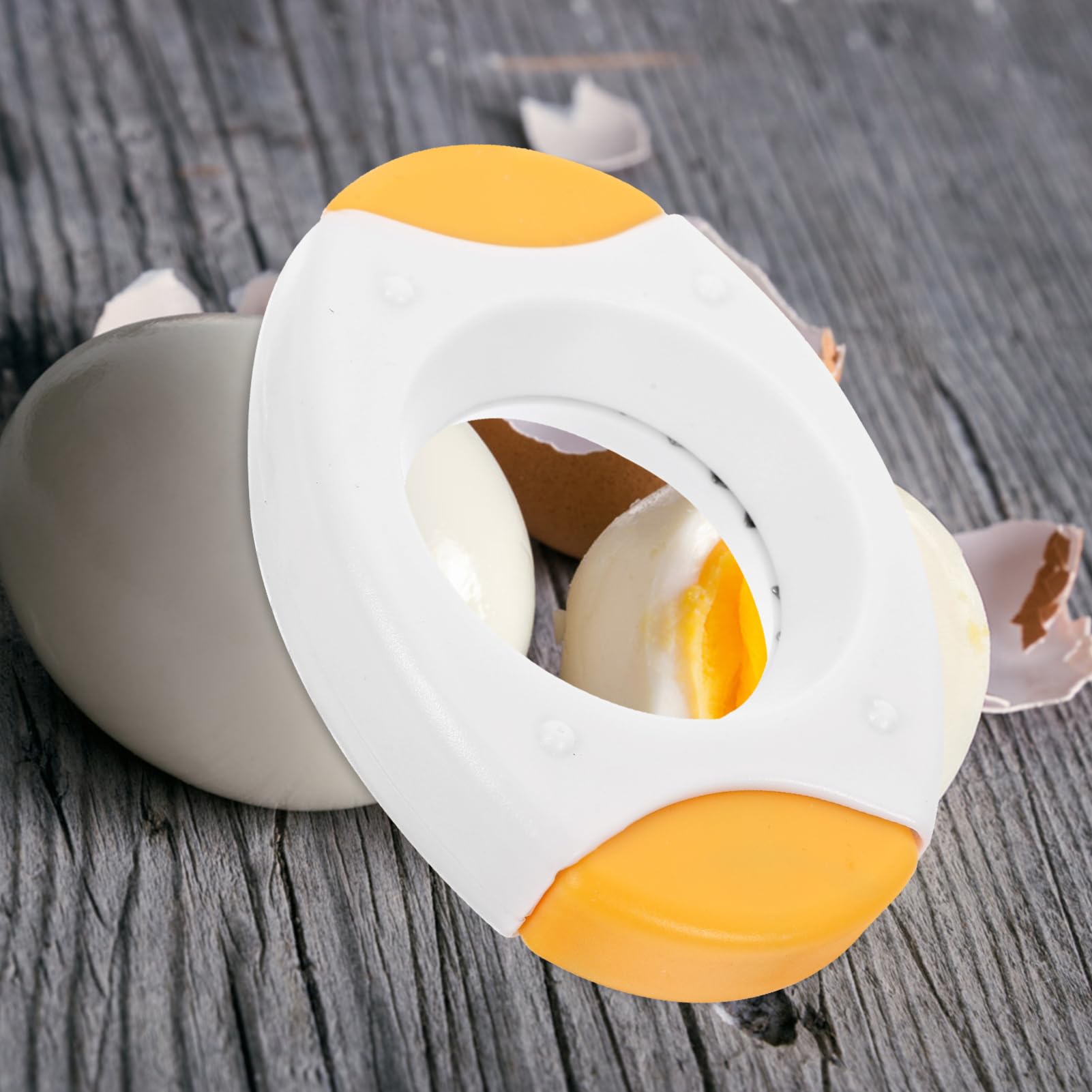 Zerodeko 8stücke Eieröffner Eiercracker Und Eierschneider Aus Edelstahl Für Gekochte Eier Eiertrennungshelfer Für Eiergerichte Für Küche Und Backen