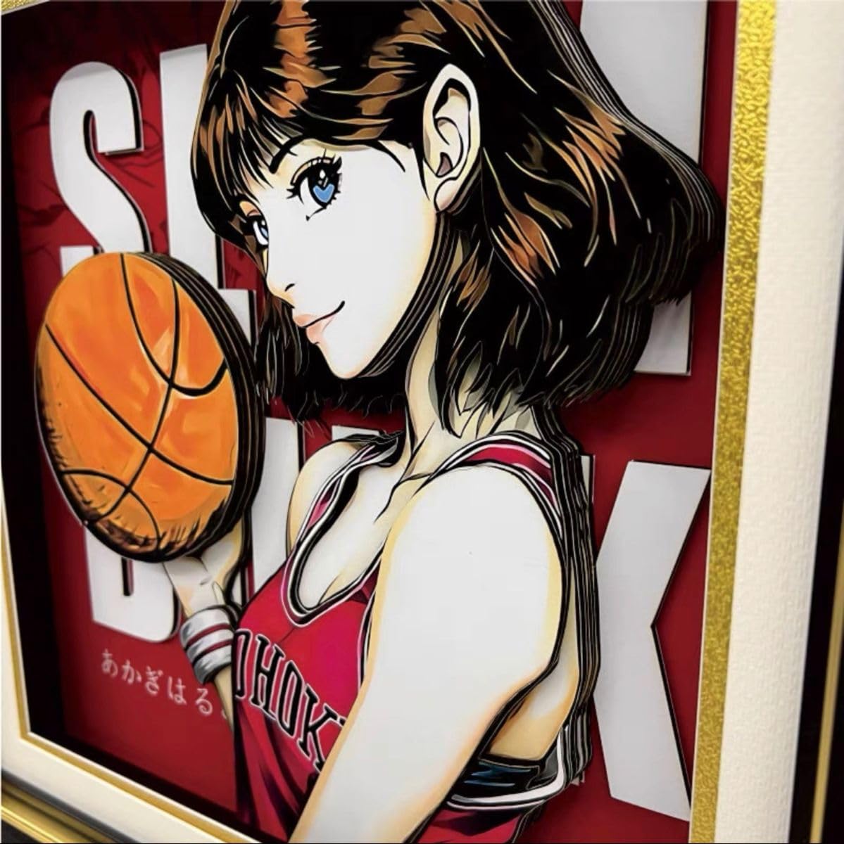 Amazon.co.jp: スラムダンク フォトスタンド 赤木晴子 絵画 3D仕様